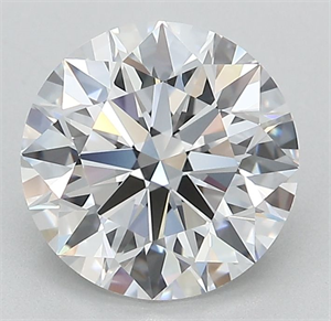 Picture of Lab Grown Diamond 2.67 Carats, Round with Ideal Cut, D Color, VVS1 Clarity and Certified by IGI