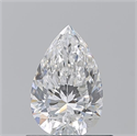Natural Diamond 0.70 Carats, Pear with  Cut, D Color, VS1 Clarity and Certified by GIA