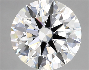 Picture of Lab Grown Diamond 4.24 Carats, Round with Ideal Cut, D Color, VVS2 Clarity and Certified by IGI