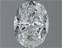 Natural Diamond 1.00 Carats, Oval with  Cut, G Color, SI1 Clarity and Certified by GIA