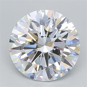Picture of Lab Grown Diamond 4.04 Carats, Round with Ideal Cut, E Color, IF Clarity and Certified by IGI