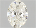 Natural Diamond 0.53 Carats, Oval with  Cut, J Color, VS1 Clarity and Certified by GIA
