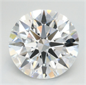 Lab Grown Diamond 3.21 Carats, Round with Ideal Cut, D Color, IF Clarity and Certified by IGI