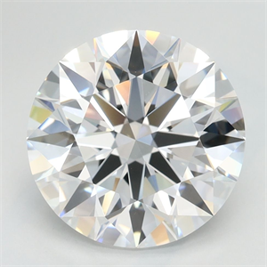 Picture of Lab Grown Diamond 3.21 Carats, Round with Ideal Cut, D Color, IF Clarity and Certified by IGI