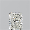 Natural Diamond 0.50 Carats, Radiant with  Cut, J Color, IF Clarity and Certified by GIA
