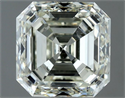 Natural Diamond 1.00 Carats, Asscher with  Cut, K Color, SI1 Clarity and Certified by IGI
