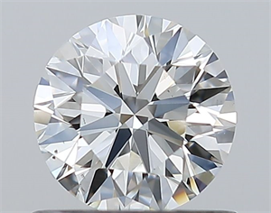 Foto Diamante Natural 0.70 quilates, Redondo , Color H, claridad SI1 y certificado GIA de