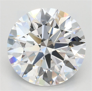 Picture of Lab Grown Diamond 3.17 Carats, Round with Ideal Cut, D Color, IF Clarity and Certified by IGI