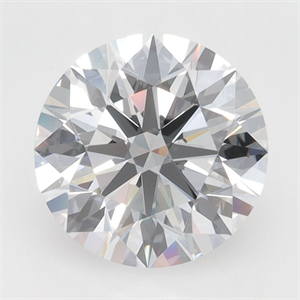 Picture of Lab Grown Diamond 3.26 Carats, Round with Excellent Cut, D Color, VVS1 Clarity and Certified by GIA