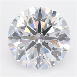 Picture of Lab Grown Diamond 6.63 Carats, Round with Excellent Cut, D Color, VVS2 Clarity and Certified by GIA