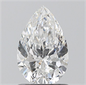 Natural Diamond 1.00 Carats, Pear with  Cut, E Color, SI2 Clarity and Certified by GIA