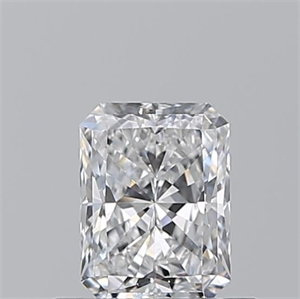 Picture of Natural Diamond 0.50 Carats, Radiant with  Cut, D Color, SI1 Clarity and Certified by GIA