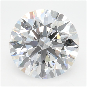 Picture of Lab Grown Diamond 3.55 Carats, Round with Ideal Cut, D Color, IF Clarity and Certified by IGI