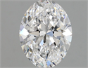 Natural Diamond 0.90 Carats, Oval with  Cut, D Color, VVS2 Clarity and Certified by GIA
