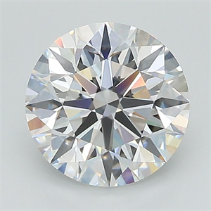 Picture of Lab Grown Diamond 1.72 Carats, Round with Excellent Cut, D Color, VS1 Clarity and Certified by GIA