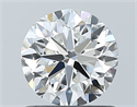 Diamante Natural 0.90 quilates, Redondo , Color F, claridad VS1 y certificado GIA
