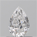 Natural Diamond 0.50 Carats, Pear with  Cut, D Color, VS2 Clarity and Certified by GIA