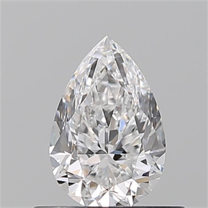 Picture of Natural Diamond 0.50 Carats, Pear with  Cut, D Color, VS2 Clarity and Certified by GIA
