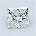 Natural Diamond 1.51 Carats, Princess with  Cut, H Color, VVS2 Clarity and Certified by GIA