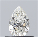 Natural Diamond 0.40 Carats, Pear with  Cut, H Color, VS2 Clarity and Certified by GIA