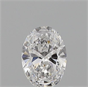 Natural Diamond 0.50 Carats, Oval with  Cut, D Color, VS1 Clarity and Certified by GIA