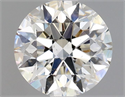 Natural Diamond 0.85 Carats, Round with Excellent Cut, H Color, SI1 Clarity and Certified by GIA