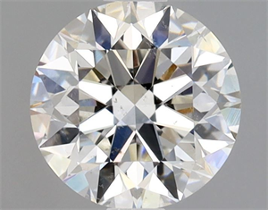 Picture of Natural Diamond 0.85 Carats, Round with Excellent Cut, H Color, SI1 Clarity and Certified by GIA