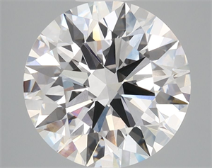 Picture of Lab Grown Diamond 3.56 Carats, Round with Ideal Cut, D Color, VVS2 Clarity and Certified by IGI