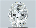 Natural Diamond 1.01 Carats, Oval with  Cut, G Color, SI1 Clarity and Certified by GIA