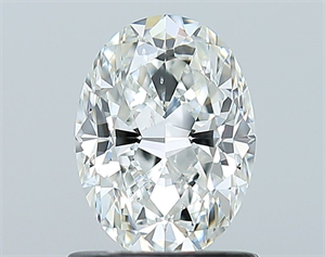 Picture of Natural Diamond 1.01 Carats, Oval with  Cut, G Color, SI1 Clarity and Certified by GIA