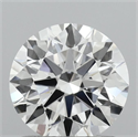 Lab Grown Diamond 1.01 Carats, Round with Ideal Cut, D Color, VVS2 Clarity and Certified by IGI