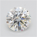Lab Grown Diamond 1.54 Carats, Round with Ideal Cut, D Color, VS2 Clarity and Certified by IGI