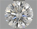 Diamante Natural 0.44 quilates, Redondo , Color J, claridad VVS1 y certificado GIA