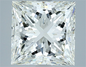 Picture of Natural Diamond 4.03 Carats, Princess with  Cut, I Color, VVS2 Clarity and Certified by IGI