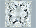 Natural Diamond 4.03 Carats, Princess with  Cut, I Color, VVS2 Clarity and Certified by IGI