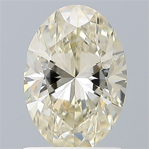 Picture of Natural Diamond 1.02 Carats, Oval with  Cut, K Color, VVS1 Clarity and Certified by IGI