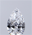 Natural Diamond 0.50 Carats, Pear with  Cut, D Color, VS1 Clarity and Certified by GIA