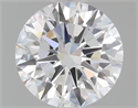 Lab Grown Diamond 3.03 Carats, Round with Excellent Cut, E Color, VVS2 Clarity and Certified by IGI