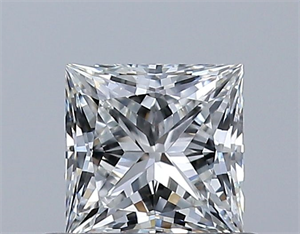 Picture of Natural Diamond 0.52 Carats, Princess with  Cut, G Color, VS1 Clarity and Certified by GIA