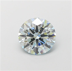 Picture of Lab Grown Diamond 1.24 Carats, Round with Ideal Cut, Fancy Blue Color, VVS2 Clarity and Certified by IGI