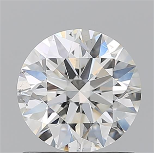 Picture of Natural Diamond 1.06 Carats, Round with Excellent Cut, I Color, SI1 Clarity and Certified by GIA