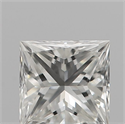 Natural Diamond 0.20 Carats, Princess with  Cut, H Color, VVS1 Clarity and Certified by GIA
