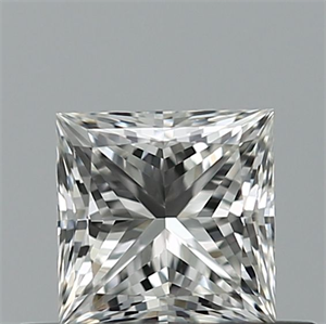 Picture of Natural Diamond 0.51 Carats, Princess with  Cut, G Color, IF Clarity and Certified by GIA