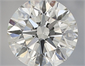 Natural Diamond 0.76 Carats, Round with Excellent Cut, I Color, VS2 Clarity and Certified by IGI