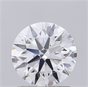 Lab Grown Diamond 1.50 Carats, Round with Ideal Cut, D Color, VS1 Clarity and Certified by IGI