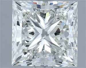 Picture of Natural Diamond 2.50 Carats, Princess with  Cut, I Color, VS2 Clarity and Certified by IGI