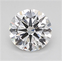 Lab Grown Diamond 1.04 Carats, Round with Ideal Cut, D Color, VVS2 Clarity and Certified by IGI