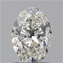 Natural Diamond 0.80 Carats, Oval with  Cut, I Color, VS1 Clarity and Certified by GIA