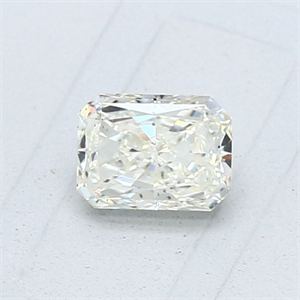 Picture of Natural Diamond 0.50 Carats, Radiant with  Cut, L Color, SI1 Clarity and Certified by GIA