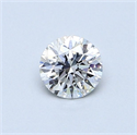 Diamante Natural 0.45 quilates, Redondo , Color D, claridad SI1 y certificado GIA
